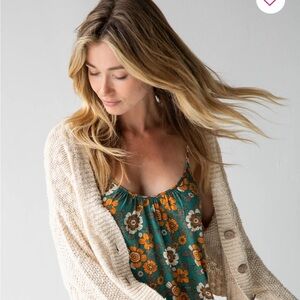 Natural Life Cotton Cable Knit Cardigan